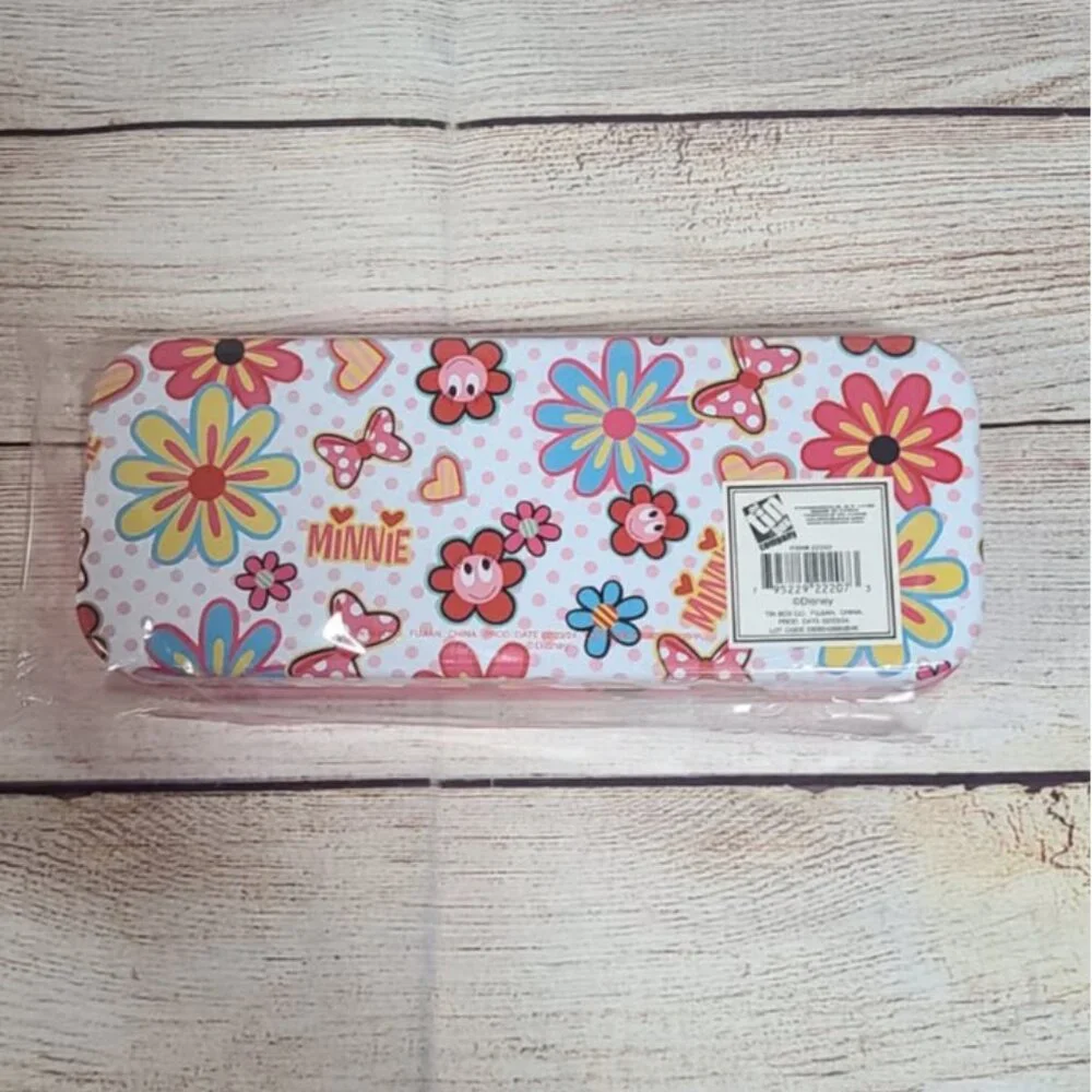 Disney Minnie Mouse Minnie Power Tin Pencil Case  - NEW